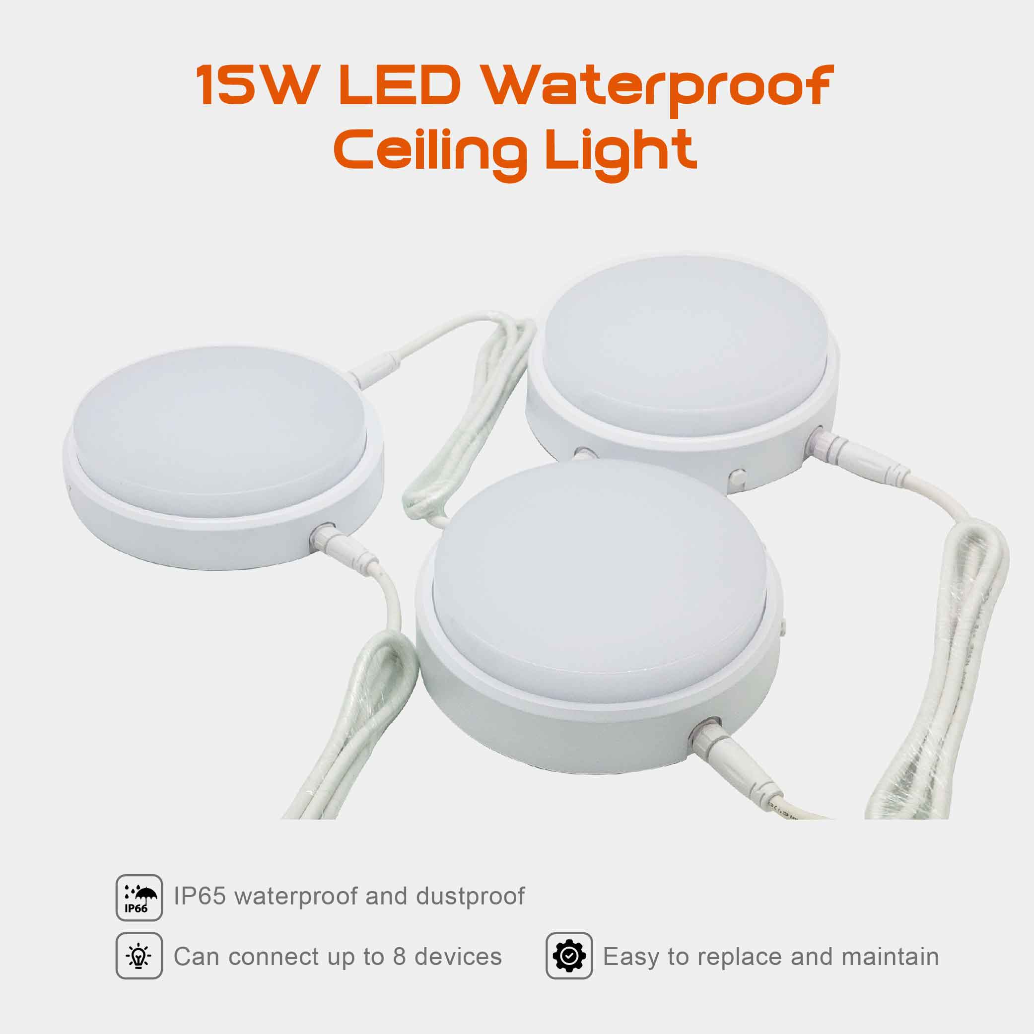15W 直流 LED防水吸頂燈 15W LED Waterproof Refrigerator Ceiling Light